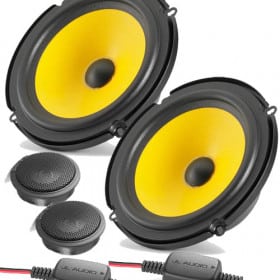 Auto Lautsprecher Sets mit Hoch- und Mitteltöner, ideal für Car-Audio.