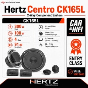Hertz CK165L Centro 2-Wege-Lautsprecherset 165 mm mit 300 Watt