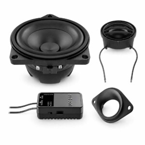 Audison APBMW K4M Lautsprecher-Komponenten mit 100 mm Tiefmitteltöner und 29 mm Hochtöner für BMW, 2-Wege-Kit, 4 Ohm