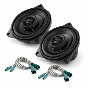 Audison Prima APBMW X4M Lautsprecherset für Mini Countryman R60 mit zwei 100-mm-Koaxiallautsprechern und Adapterkabeln