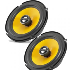 2. Hochwertige Auto Lautsprecher mit yellow Soundcones und robustem Design.