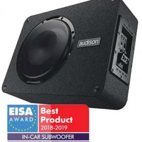 Audison APBX 10 AS Auto Subwoofer, perfekte Klangqualität, Testsieger, Top-Marke, integrierter Verstärker.