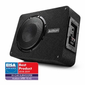 Audison APBX 10 AS Auto Subwoofer, perfekte Klangqualität, Testsieger, Top-Marke, integrierter Verstärker.
