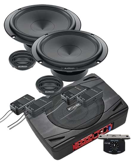 2. Hochwertige Autolautsprecher und Subwoofer für besten Klang im Fahrzeug.