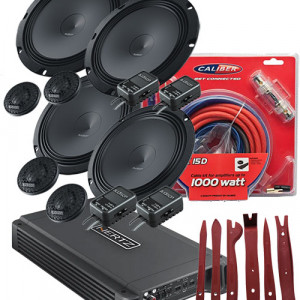 VW Caddy Lautsprecher Upgrade 1160 Watt Leistung Front & Heck