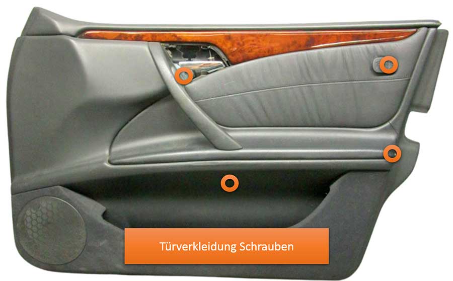 E W210 Tuerverkleidung vorne Schrauben