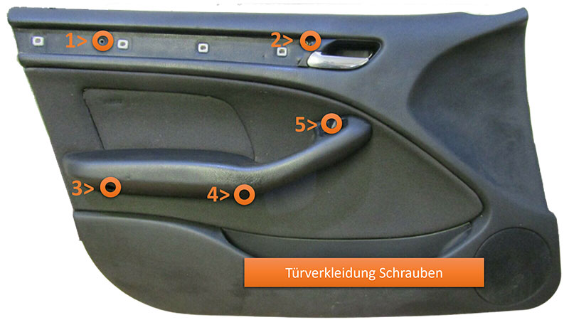 Tuerverkleidung Limousine Touring vorne Schrauben