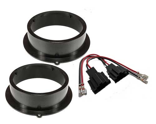 Audi A4 B9 Lautsprecherringe und Adapterkabel für die hinteren Türen