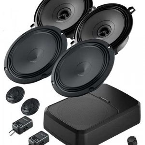 Mercedes W210/S210 Lautsprecher mit Hertz Subwoofer