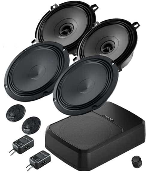 Mercedes W210/S210 Lautsprecher mit Hertz Subwoofer