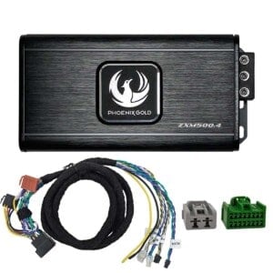 Phoenix Gold ZXM500.4 Verstärker aus dem ZXMPV2 Plug-and-Play Power Up Kit für Volvo von 2006 bis 2017 mit OEM-Verstärker