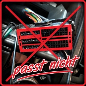 52 PIN Fahrzeugstecker passt nicht
