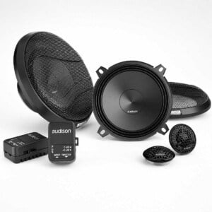 Audison APK 130 2-Wege-System mit 130 mm Tieftöner, AP 1 Hochtöner, Frequenzweiche und 225 Watt Peak