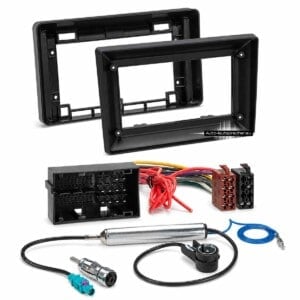 Citroën Jumper Relay 2 DIN 9 Zoll Radioeinbausatz mit Radioblenden, Radioadapter und Antennenadapter