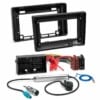 Fiat Ducato Peugeot Boxer 2 DIN 9 Zoll Radioeinbausatz mit Radioblende, Radioadapter und Antennenadapter