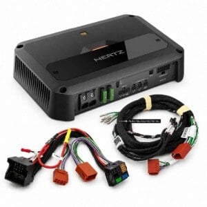 Hertz Centro CP 5.1K Endstufe mit OEM-Kabelsatz für Plug-and-Play Anschluss und 5-Kanal Car-HiFi Upgrade