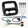 Renault Trafic III 2 DIN 9 Zoll Radio-Einbauset für Klimatronik mit Radioblende, Radioadapter und Antennenadapter
