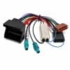 VW Caddy EOS Radioadapter Diversity DIN 2003–2015 mit Quadlock-Stecker, Antennenadapter und Kabelsatz