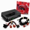 Hertz CP 5.1K Fünfkanal-Endstufe mit Stromkabelsatz für Audi A5 MMI Basic Sound Upgrade 2007–2015.