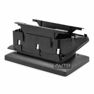Audi A4 B8 10,1 Zoll Radioblende Schwarz 2007 bis 2016 Rückseite mit 2 DIN Einbaubereich