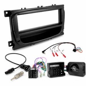 ford focus mondeo 1 din radio einbauset schwarz oval lkf