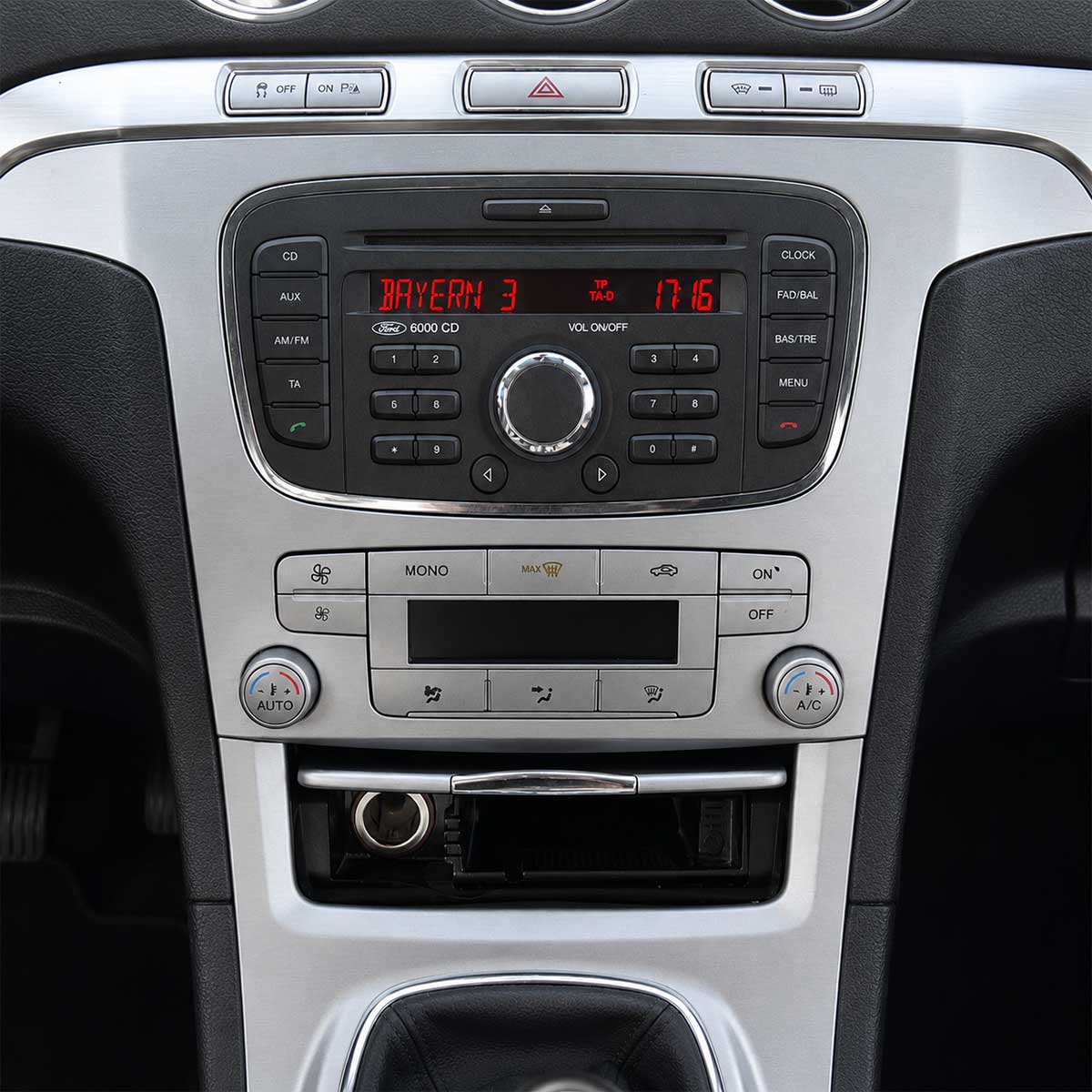 Ford S-Max Radio oval 5000CD 6000CD 6006CD mit originalem Klimabedienteil