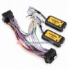 Quadlock-Endstufen-Adapter mit Remote für Mercedes CLC, CLK, CLS und E-Klasse zum Anschluss einer Nachrüstendstufe an das Werksradio.
