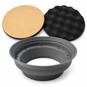 Selbstklebende Noppenschaumstoffpads zur Lautsprecherdämmung hinter 165-mm-Türlautsprechern