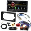 Stinger iF209E Einbauset für Audi A3 8P 2003–2006 mit ISO-Anschluss, 9-Zoll-Radioblende, Adaptern, CT9DAB-Modul und DAB-Antenne.