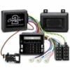 Connects2 CAN-Bus-Lenkradadapter für Ford S-Max, Mondeo und Kuga mit Anschlusskabelbaum und separatem Parksensor-Signalgeber.
