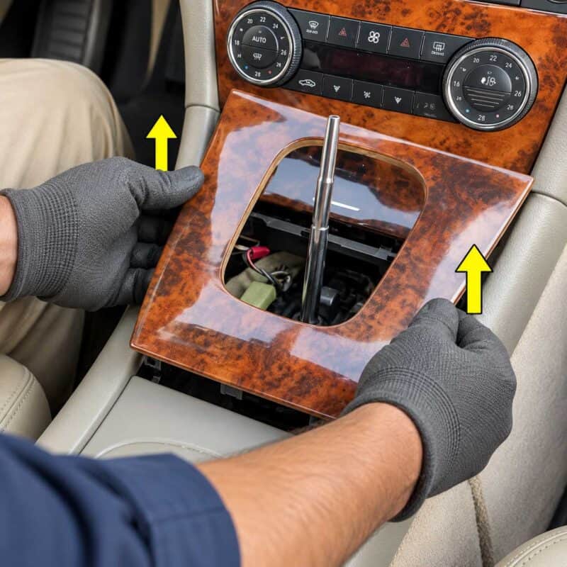 Mercedes C CLC CLK ueber das Schaltgestaenge abheben