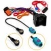 Mercedes R SL SLK Sprinter Fakra ISO Adapter mit Zündplus