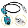 Porsche 911 Boxster Antennenadapter Fakra auf DIN Radio