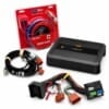 Hertz DP 4.400 Endstufe mit 52-Pin-OEM-T-Kabelsatz und Stromkabelset für Skoda Karoq und Kodiaq.