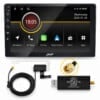 Stinger iF209E 9-Zoll-Autoradio mit Touchscreen, CT9DAB-Modul und DAB-Antenne für DAB+, Wireless Apple CarPlay und Android Auto.